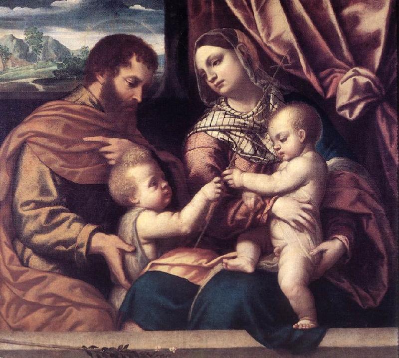 MORETTO da Brescia Holy Family su Spain oil painting art